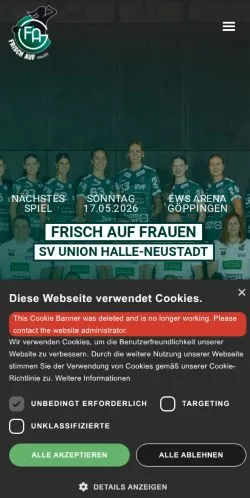Podgląd witryny Frisch Auf Frauen, medium z kraju Niemcy do artykułów sponsorowanych