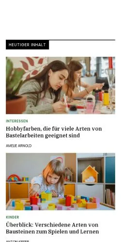 Anteprima del sito sternenfamilie.de, media di Germania per articoli sponsorizzati
