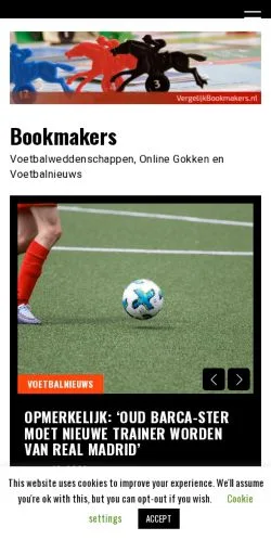 스폰서 기사용 네덜란드 매체 Bookmakers 사이트 미리보기