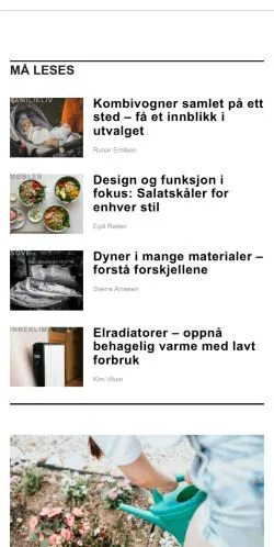 Podgląd witryny antikkehjem.com, medium z kraju Norwegia do artykułów sponsorowanych