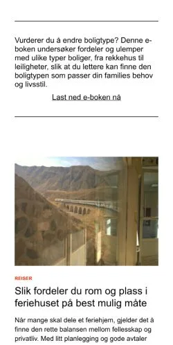 스폰서 기사용 노르웨이 매체 boligblogger.com 사이트 미리보기