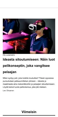 Anteprima del sito datakeskustelu.fi, media di Finlandia per articoli sponsorizzati