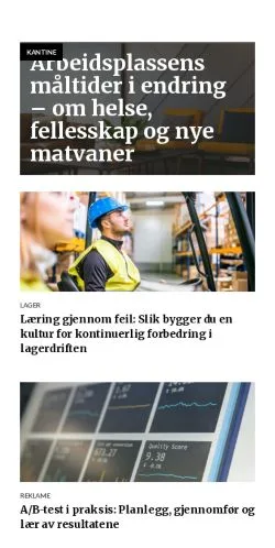 Förhandsvisning av webbplatsen forretningstips.com, medium i Norge för sponsrade artiklar
