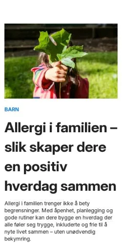 Anteprima del sito gladkosthold.com, media di Norvegia per articoli sponsorizzati