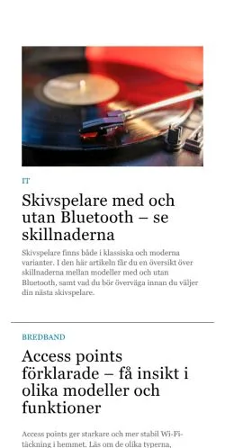 Anteprima del sito itmagasin.se, media di Svezia per articoli sponsorizzati
