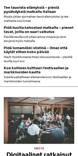 Podgląd witryny lomantaikaa.fi, medium z kraju Finlandia do artykułów sponsorowanych