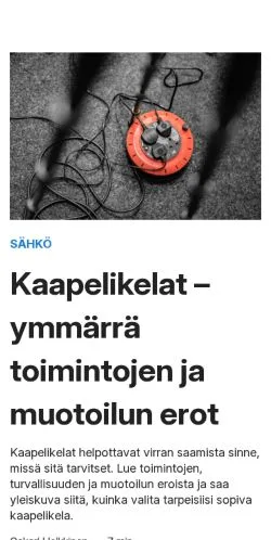 Anteprima del sito rakennusopas.fi, media di Finlandia per articoli sponsorizzati