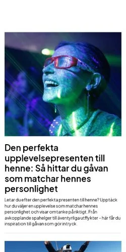 스폰서 기사용 스웨덴 매체 upplevdetaljerna.se 사이트 미리보기