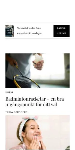 Forhåndsvisning af vackerharmoni.se, medie fra Sverige til sponsorerede artikler