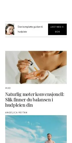 Podgląd witryny vakkertnett.com, medium z kraju Norwegia do artykułów sponsorowanych