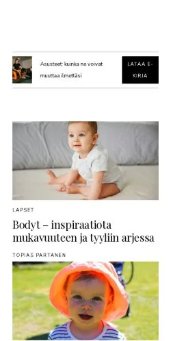 Podgląd witryny verkkomuoti.fi, medium z kraju Finlandia do artykułów sponsorowanych