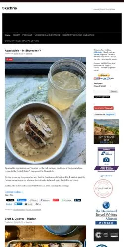Forhåndsvisning af Tikichris Travel Food, medie fra USA til sponsorerede artikler