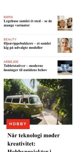 Preview of the aarhusnu.dk website, a media outlet in Denmark for sponsored articles