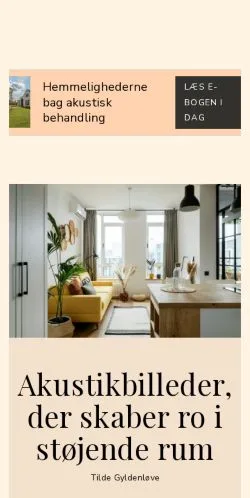 Forhåndsvisning av nettstedet akustikguide.dk, medium fra Danmark for sponsede artikler