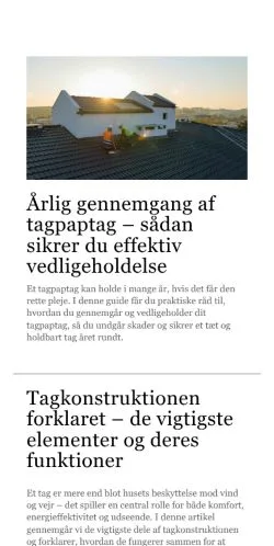 スポンサード記事向けのデンマークメディア、altomtag.dkのサイトプレビュー