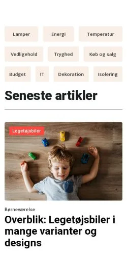 Voorbeeld van de site attraktivbolig.dk, medium uit Denemarken voor gesponsorde artikelen