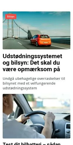 Anteprima del sito autohelten.dk, media di Danimarca per articoli sponsorizzati