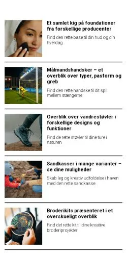 Vista previa del sitio bareholbaek.dk, medio de Dinamarca para artículos patrocinados
