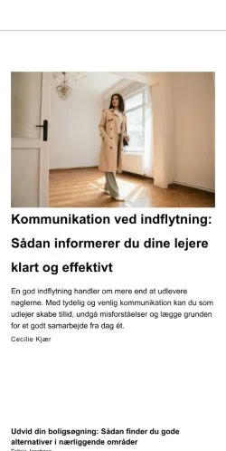 Anteprima del sito brugforbolig.dk, media di Danimarca per articoli sponsorizzati