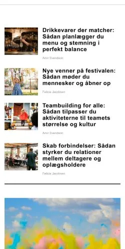 Anteprima del sito coolevents.dk, media di Danimarca per articoli sponsorizzati