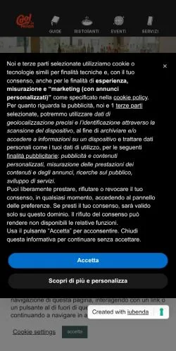 Anteprima del sito CoolinMilan, media di Italia per articoli sponsorizzati