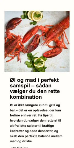 Anteprima del sito delikatesseland.dk, media di Danimarca per articoli sponsorizzati