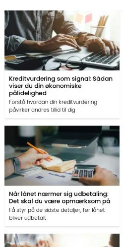 Voorbeeld van de site dklaan.dk, medium uit Denemarken voor gesponsorde artikelen
