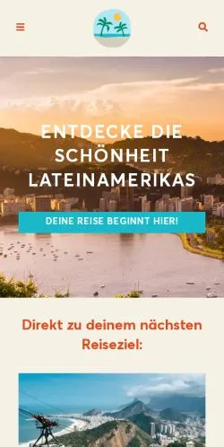 Podgląd witryny Faszination Lateinamerika, medium z kraju Niemcy do artykułów sponsorowanych