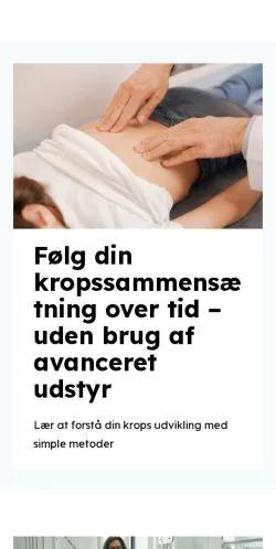 Anteprima del sito fysioterapividen.dk, media di Danimarca per articoli sponsorizzati