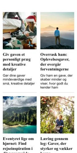 Anteprima del sito gavemekka.dk, media di Danimarca per articoli sponsorizzati