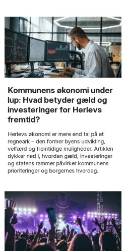 Podgląd witryny herlevdagblad.dk, medium z kraju Dania do artykułów sponsorowanych