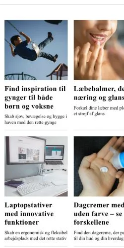 Podgląd witryny hilleroedonline.dk, medium z kraju Dania do artykułów sponsorowanych