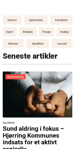 Podgląd witryny hjoerringtidende.dk, medium z kraju Dania do artykułów sponsorowanych