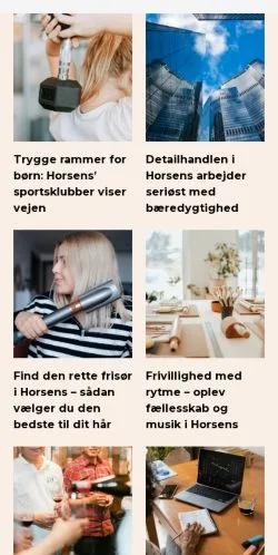 스폰서 기사용 덴마크 매체 horsens365.dk 사이트 미리보기