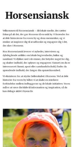 Anteprima del sito horsensiansk.dk, media di Danimarca per articoli sponsorizzati