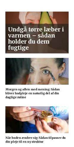 Anteprima del sito hudvenlig.dk, media di Danimarca per articoli sponsorizzati