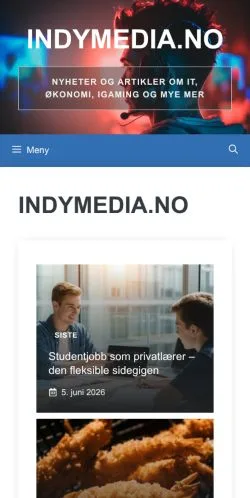 Anteprima del sito Indymedia, media di Norvegia per articoli sponsorizzati