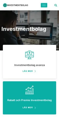 스폰서 기사용 스웨덴 매체 Investmentbolag 사이트 미리보기