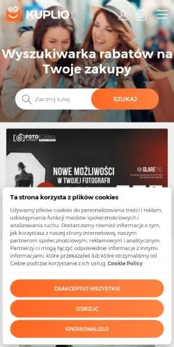スポンサード記事向けのポーランドメディア、KUPLIOのサイトプレビュー