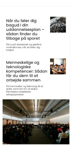 Podgląd witryny kursuscentralen.dk, medium z kraju Dania do artykułów sponsorowanych