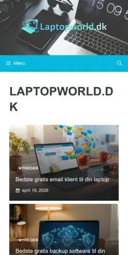 Anteprima del sito Laptopworld, media di Danimarca per articoli sponsorizzati