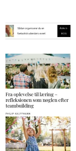 Forhåndsvisning af letevent.dk, medie fra Danmark til sponsorerede artikler