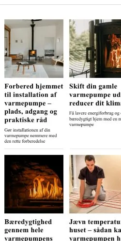 Anteprima del sito lokalvarmepumpe.dk, media di Danimarca per articoli sponsorizzati