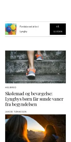 Anteprima del sito lyngbysnak.dk, media di Danimarca per articoli sponsorizzati