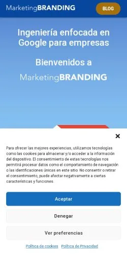 Vista previa del sitio Latam Marketing Branding, medio de España para artículos patrocinados