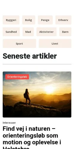 Aperçu du site mereholstebro.dk, média de Danemark pour articles sponsorisés
