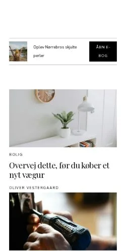 Anteprima del sito noerrebrolivet.dk, media di Danimarca per articoli sponsorizzati