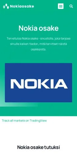 Forhåndsvisning av nettstedet Nokia Osake, medium fra Finland for sponsede artikler
