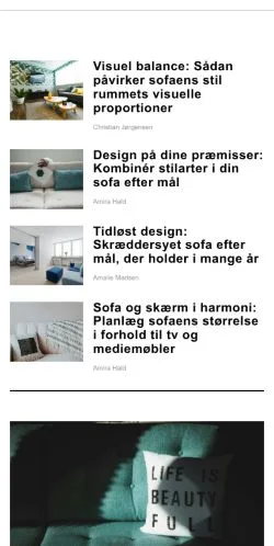 Anteprima del sito nyesofaer.dk, media di Danimarca per articoli sponsorizzati