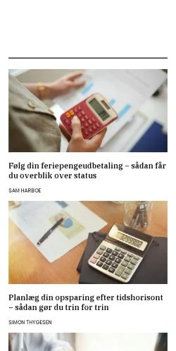 Anteprima del sito nyestelaan.dk, media di Danimarca per articoli sponsorizzati